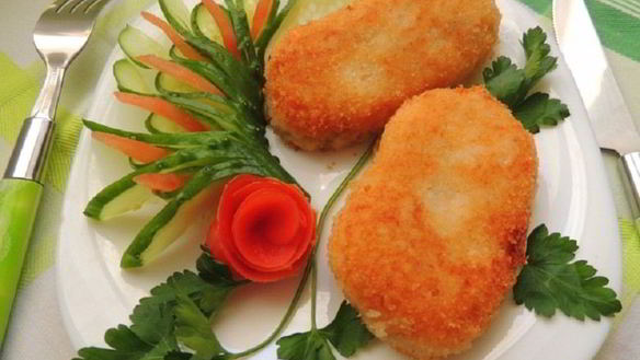 Рецепт Картофельных котлет с рисом