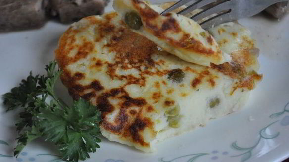 Рецепт Картофельных котлет с зеленым горошком