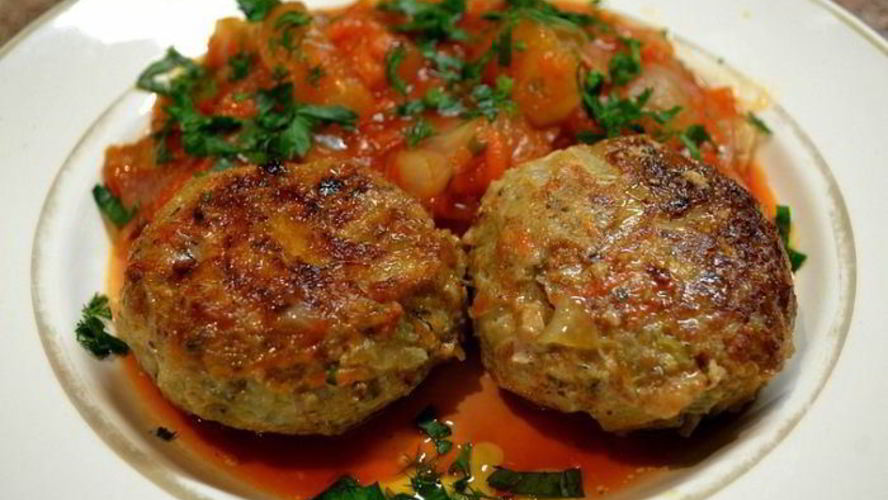 Рецепт котлеток с овощным рагу