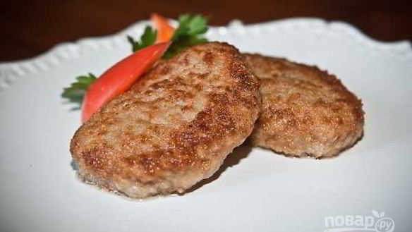 Рецепт Котлет из фарша говядины и свинины