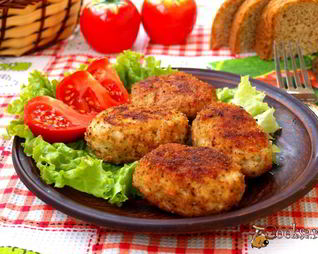 Котлеты из индейки с овощами