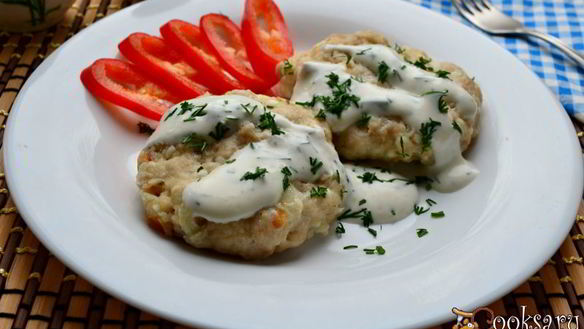 Рецепт Котлет иза кролики с брынзоя в микроволновке
