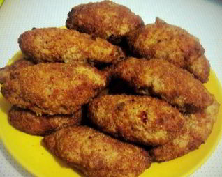 Котлеты мясные с тыквой