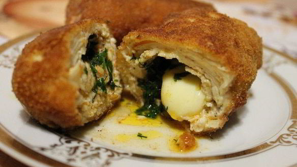 Рецепт Котлет по-киевски с сыром и маслом