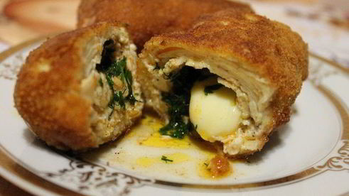 котлеты по-киевски с сыром и маслом