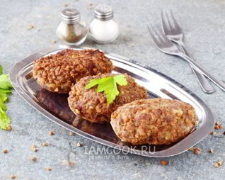 Котлеты с гречкой и фаршем