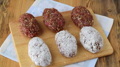 котлеты с гречкой и фаршем