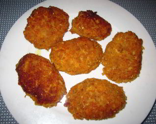 Котлеты с овсяными хлопьями