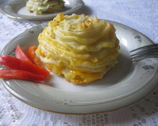 Котлеты в картофельных гнездышках