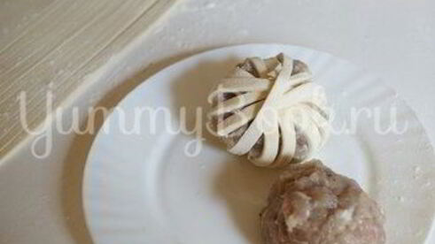 котлеты в клубочке