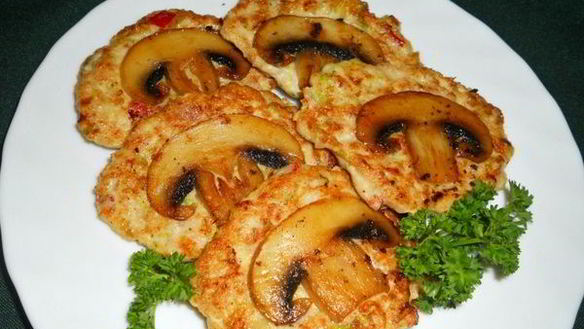 Рецепт Куриных котлеток с овощами и грибами