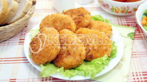 морковные котлеты с манкой