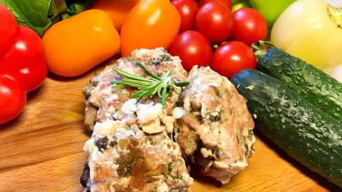 рубленые котлеты из индейки с грибами