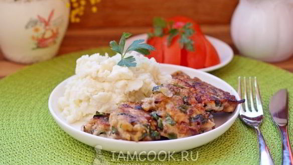 Рецепт Рубленых курино-грибные котлеты