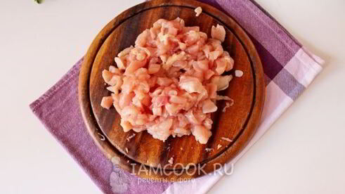 рубленые курино-грибные котлеты