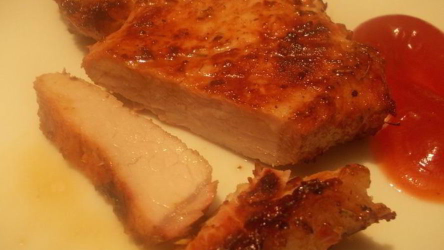 Рецепт свиной котлеты на кости на костре