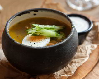 Куриная лапша с опятами