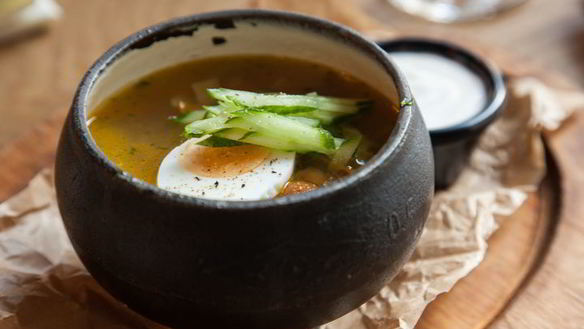 Рецепт Куриной лапши с опятами