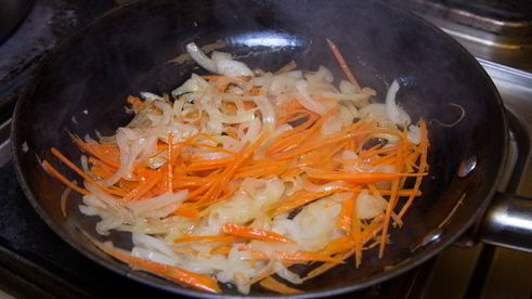 куриная лапша с опятами