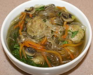 Лапша по-тайски со свининой