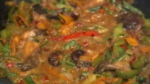 лапша с овощами