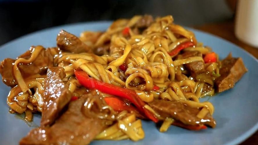 Рецепт лапши удона с говядиного в соусе терияки