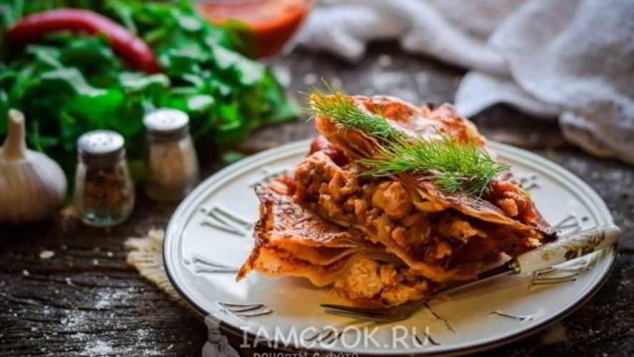 Рецепт диетической лазанья