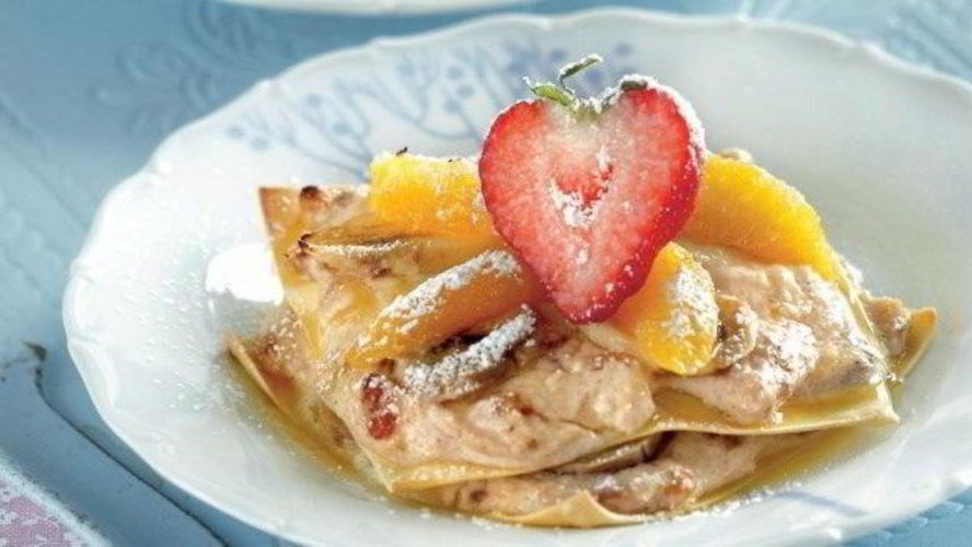 Рецепт фруктовой лазанья