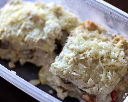 Лазанья из кабачков в мультиварке