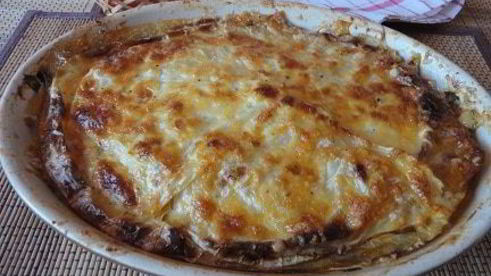 лазанья из капусты и свинины