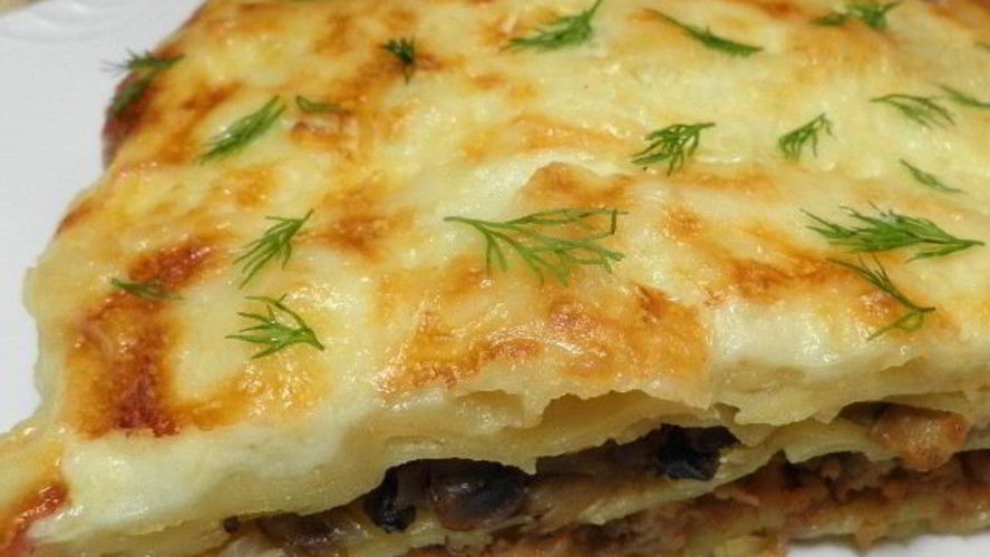 Рецепт лазаний из слоеного теста