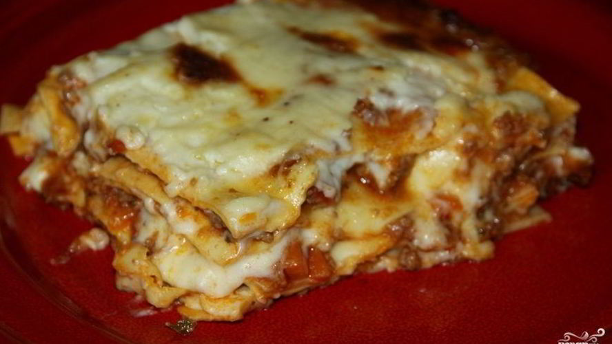 Рецепт лазаний под соусом бешамель
