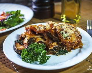 Лазанья с баклажанами