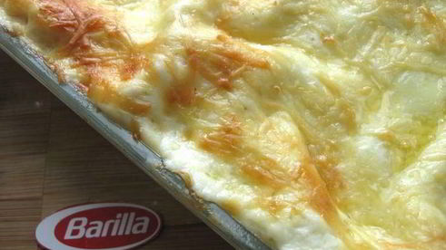 лазанья с брокколи, брюссельской капустой и грибами для гарфилда