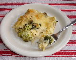 Лазанья с брокколи