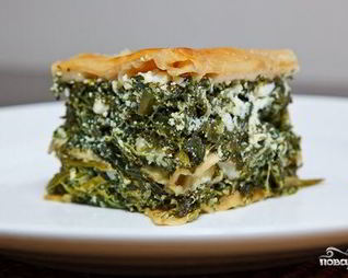 Лазанья с брынзой