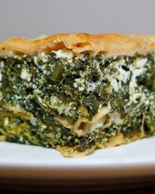 Лазанья с брынзой