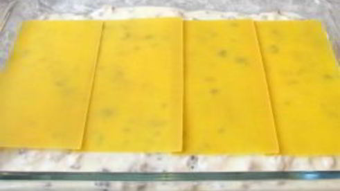 лазанья с грибами и куриным филе