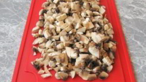 лазанья с грибами и куриным филе