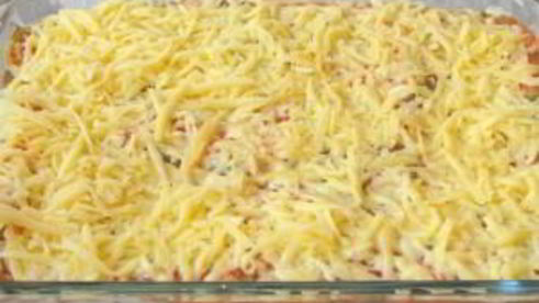 лазанья с грибами и куриным филе