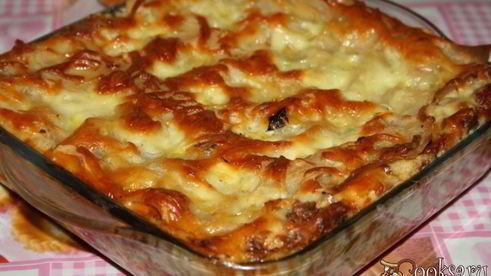 лазанья с мясным фаршем и базиликом