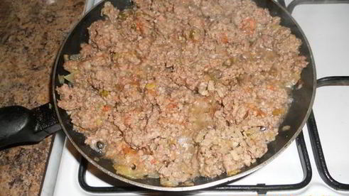 лазанья с мясом и грибами