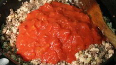 лазанья с мясом и овощами