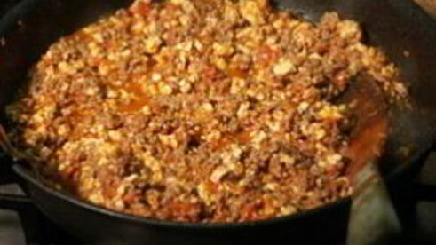 лазанья с мясом и овощами