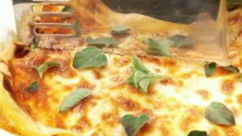 лазанья с овощами и фаршем