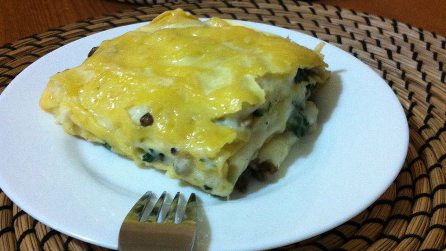 Рецепт лазаний с шампиньонами и сыром