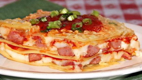 Рецепт Лазаний с сосиской