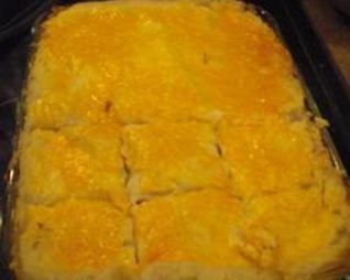 Лазанья с сыром и картофельным пюре