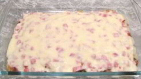 лазанья с сыром и ветчиной