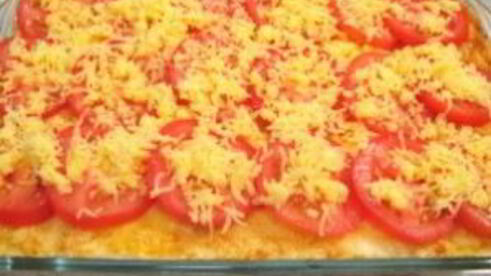 лазанья с сыром и ветчиной